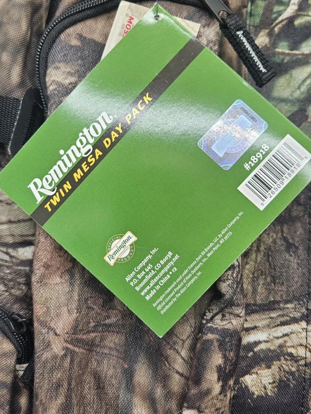 Remington Men's Camo Backpack - Brown/Black Woodland